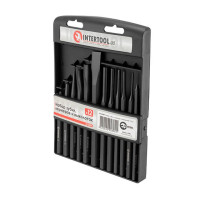 набор зубил, кернеров и выколоток 12 ед. INTERTOOL HT-0289