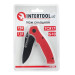 Ніж складаний, ручка з металевими вставками INTERTOOL HT-0595