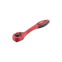 Рукоятка с храповым механизмом изогнута 1/4", 72 зуба, Cr-V, PROF INTERTOOL HT-2107