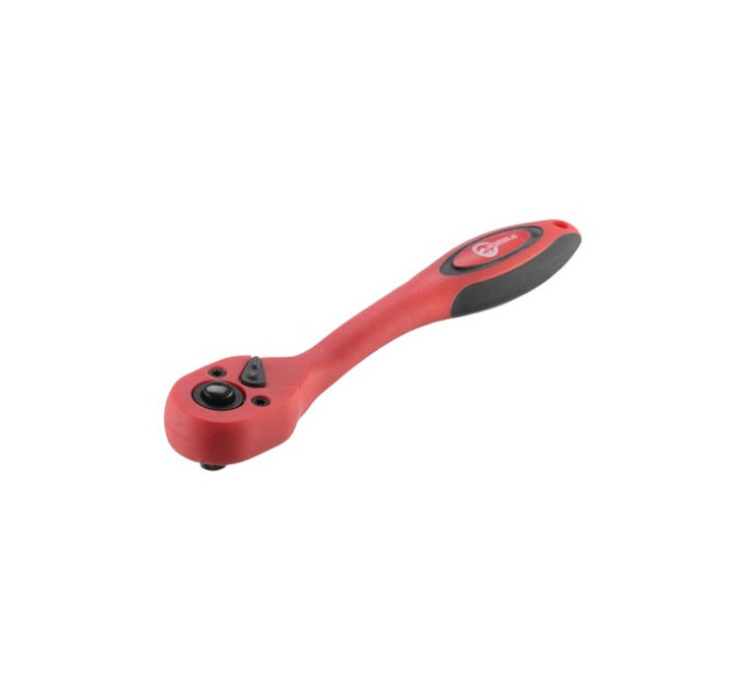 Рукоятка с храповым механизмом изогнута 1/4", 72 зуба, Cr-V, PROF INTERTOOL HT-2107