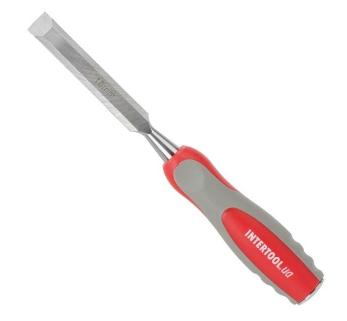 Стамеска 16 мм, Cr-V, двокомпонентна рукоятка INTERTOOL HT-3516