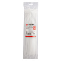 Хомут пластиковий 4,8*350 мм, білий, 100 од. INTERTOOL TC-4835
