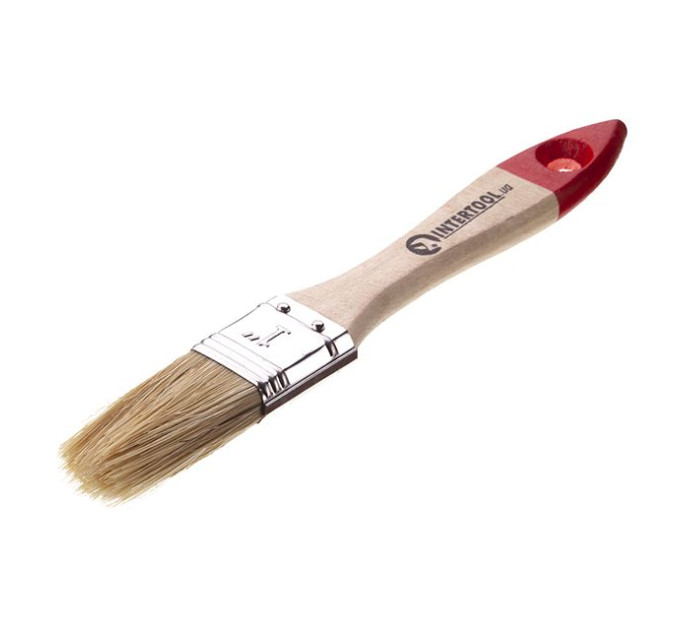 Кисть флейцевая 25*10*42 мм INTERTOOL KT-1225