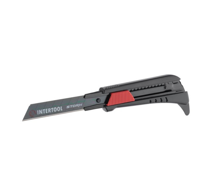 Ніж сегментний 18 мм, для лінолеуму, металева напрямна, STORM INTERTOOL HT-0538