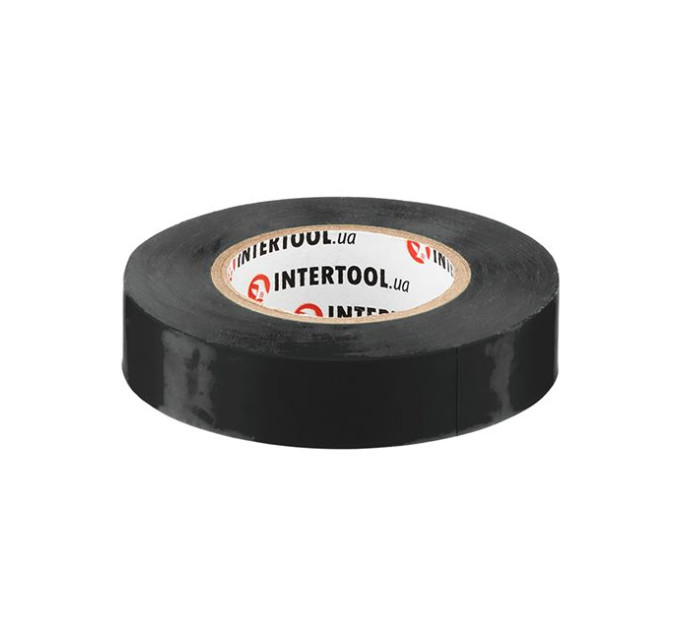 Стрічка ізоляційна 0.15 мм * 17 мм * 20 м, чорна (уп. 10 шт) INTERTOOL IT-0021