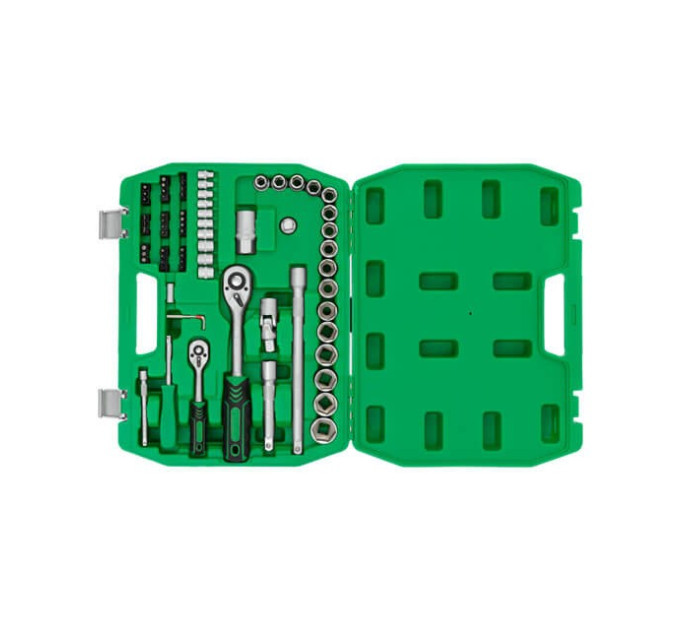 набор инструментов 1/2", 1/4", 72 ед. INTERTOOL ET-6072SP
