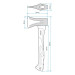 Колун кованый 1000 г, ручка из фибергласса INTERTOOL HT-0274