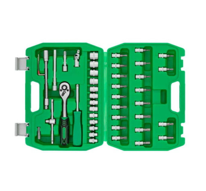 Набор инструментов, 46 ед., 1/4" INTERTOOL ET-6046SP