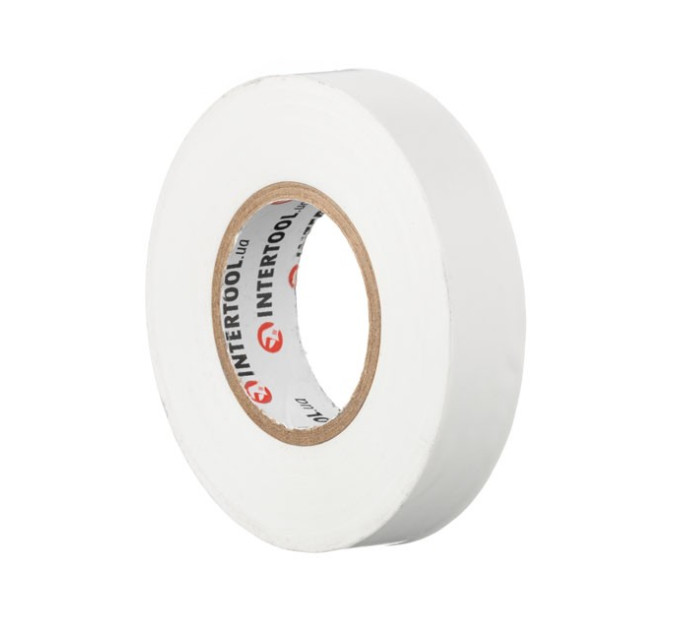 Лента изоляционная 25 м, 17*0,15 мм, белая INTERTOOL IT-0063