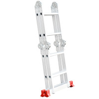 Лестница из алюминия, многофункциональная, трансформер, 4*2, 2,38м INTERTOOL LT-0028