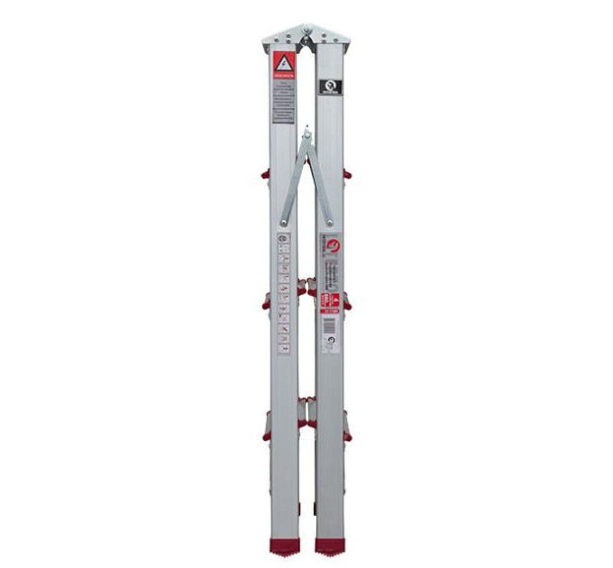 Стременка алюминиевая двухсторонняя, 4 ступеньки, высота 0,8 м INTERTOOL LT-1104