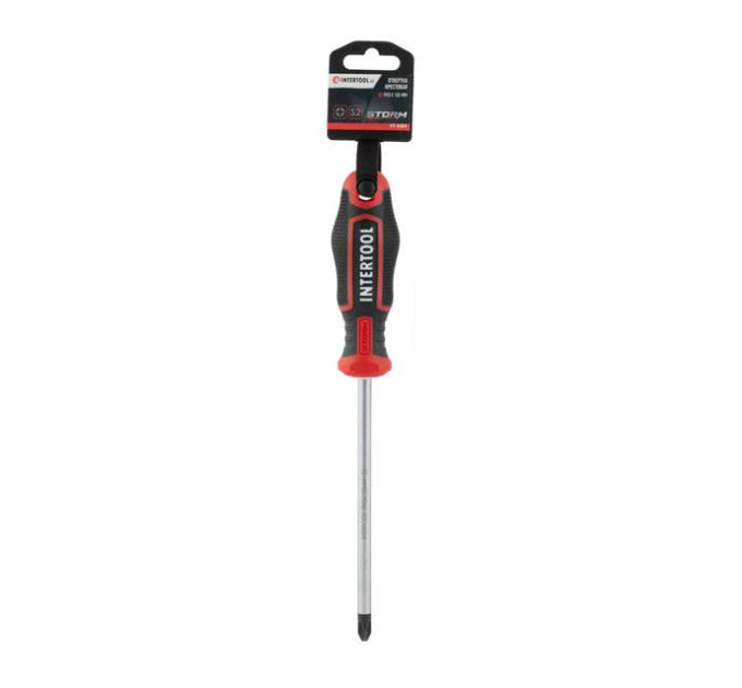 Отвертка крестовая PH3*150 мм, S2, STORM INTERTOOL VT-3424