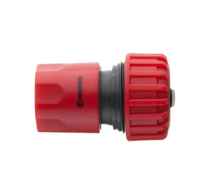 Конектор 1/2" з аквастопом для шланга 3/4" INTERTOOL GE-1020