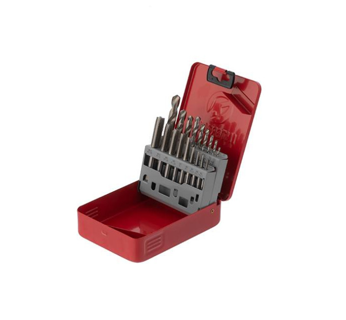 Набор метчиков и сверл 18 ед. INTERTOOL SD-8100