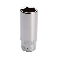 Головка шестигранная удлиненная STORM 1/4", 14 мм, Cr-V INTERTOOL ET-0464