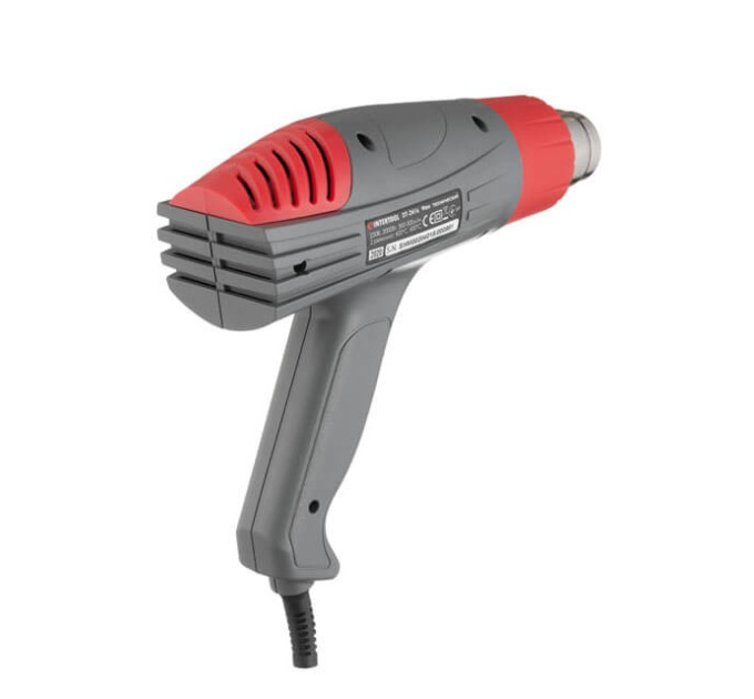 Фен технический 2000 Вт, 400-600°С, 300-500 л/мин, 2 режима INTERTOOL DT-2416