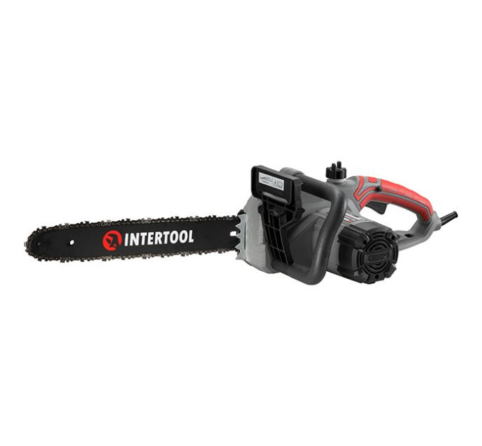 Пила цепная электрическая 2400 Вт, шина 40 см, боковой двигатель INTERTOOL DT-2201