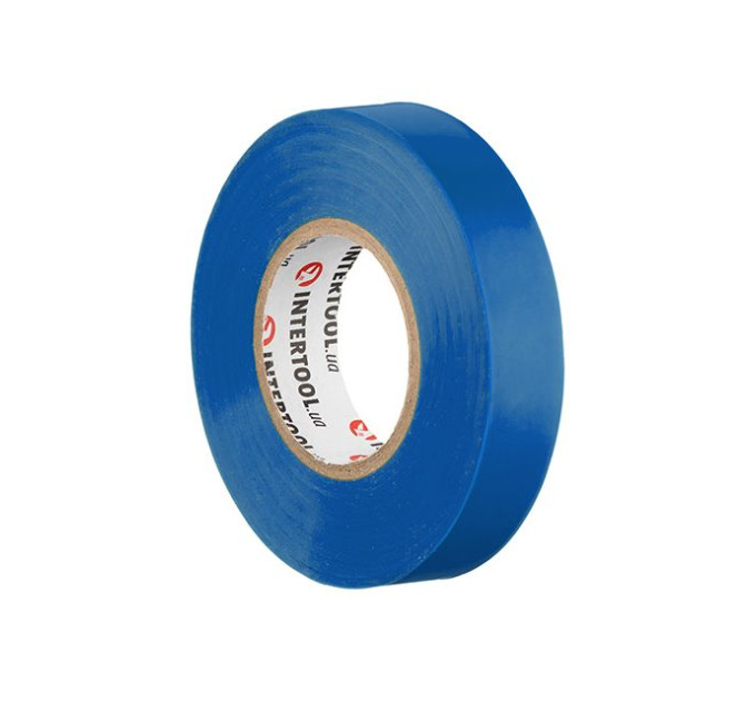 Стрічка ізоляційна 25 м, 17*0,15 мм, синя INTERTOOL IT-0025