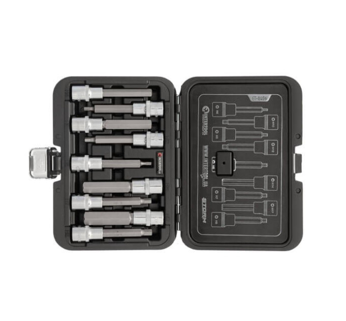 Набір біт HEX, STORM, 1/2", Н4-17, S2 INTERTOOL ET-8406