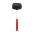 Киянка гумова 900 г, чорна гума, металева ручка INTERTOOL HT-0233