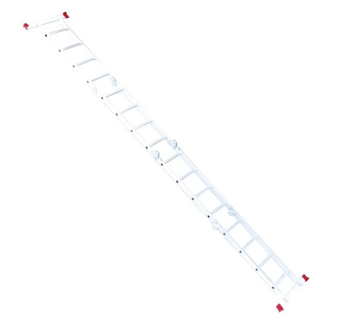 Лестница алюминиевая трансформер 4*4 сход., 4,7м INTERTOOL LT-0029