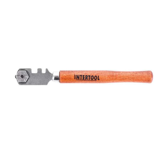 Стеклорез с 6-ю роликами INTERTOOL HT-0521