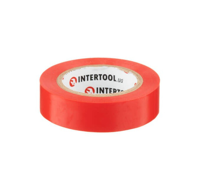 Лента изоляционная 10 м, 17*0.15 мм, красная INTERTOOL IT-0030
