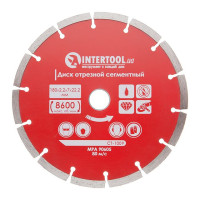 Диск сегментный отрезной 180 мм, алмазный 22-24% INTERTOOL CT-1009