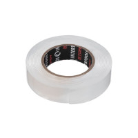Стрічка клейка двостороння POWER FIX 2 м, 15*1 мм, прозора, акрил, STORM INTERTOOL KT-0825