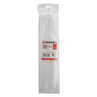 Хомут пластиковий 4,8*400 мм, білий, 100 од. INTERTOOL TC-4840