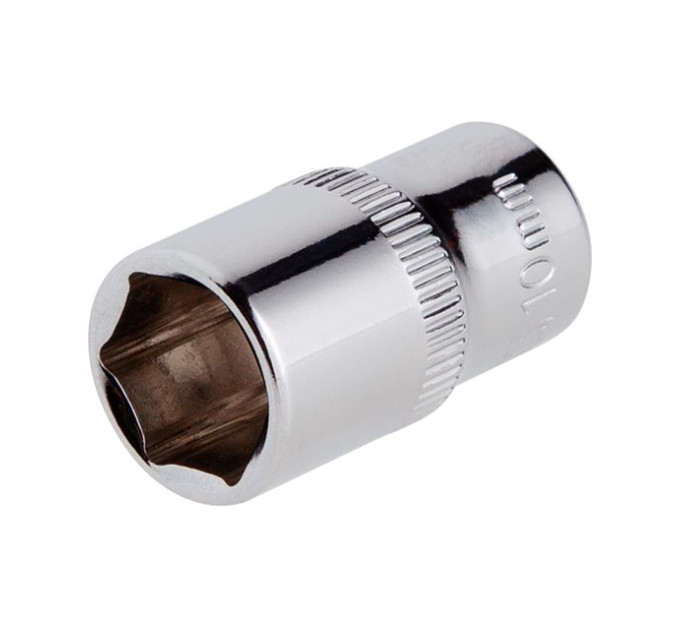 Головка шестигранная STORM 1/4", 10 мм, Cr-V INTERTOOL ET-0440