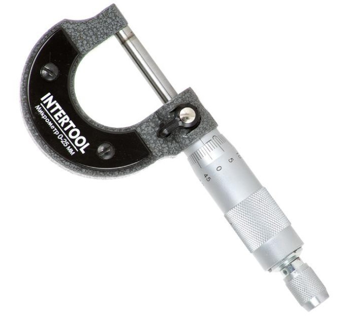 Микрометр 0-25 мм INTERTOOL MT-3041