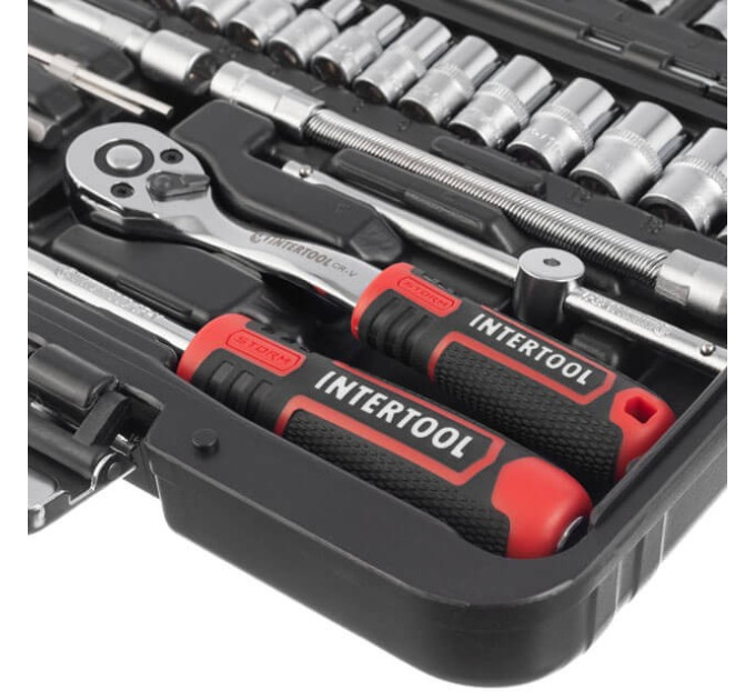 Набор инструментов 46 ед., STORM, 1/4", Cr-V INTERTOOL ET-8046