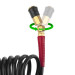 Шланг BLACK M-Flex STORM, 20 м, 6,5*10 мм, спиральный полиуретановый с поворотным шарниром, латунными быстроразъемными соединениями INTERTOOL PT-1795