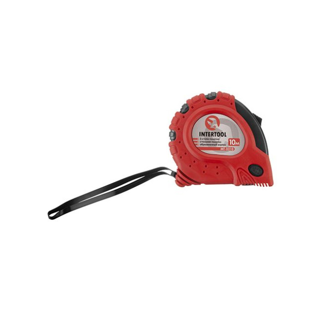 Рулетка з металевим полотном 10 м "Супер Магніт", blister INTERTOOL MT-0310