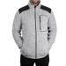 Куртка вязаная SOFTSHELL, серого цвета с черными вставками, ткань 100% полиэстер 270G, с карманом на груди и двумя боковыми, XL INTERTOOL SP-3114