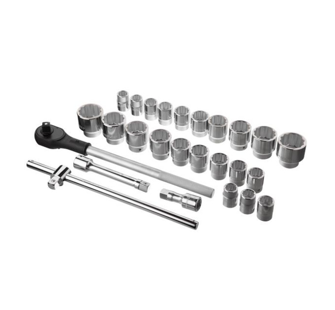 Профессиональный набор инструментов 3/4", 26 ед., Cr-V INTERTOOL ET-6026