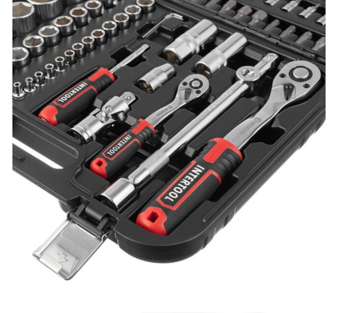 Набор инструментов 94 ед., STORM, 1/2", 1/4", Cr-V INTERTOOL ET-8094