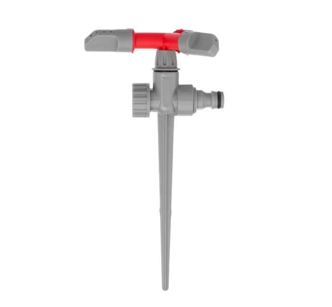 Дождевальное устройство круговой вращающейся головкой на колу, PP, ABS, Zinc alloy INTERTOOL GE-0055