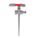 Дождевальное устройство круговой вращающейся головкой на колу, PP, ABS, Zinc alloy INTERTOOL GE-0055