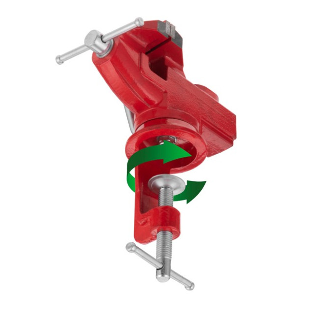 Тиски слесарные поворотные 60 мм INTERTOOL HT-0054