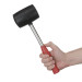 Киянка гумова 900 г, чорна гума, металева ручка INTERTOOL HT-0233