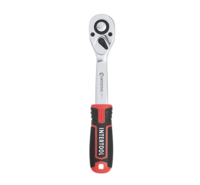 Рукоятка с храповым механизмом STORM, 1/2", Cr-V INTERTOOL ET-8003