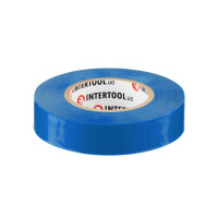 Стрічка ізоляційна 20 м, 17*0.15 мм, синя INTERTOOL IT-0020