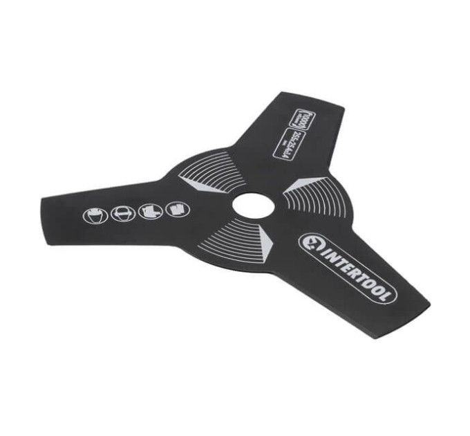 Нож для триммера 3-зубчатый, 255*25.4*1.4 мм INTERTOOL DT-2250