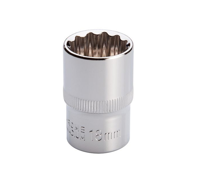 Головка двенадцатигранная STORM 1/2", 18 мм INTERTOOL ET-0218