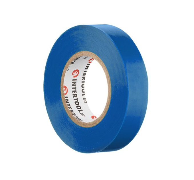 Лента изоляционная 20 м, 17*0.15 мм, синяя INTERTOOL IT-0020