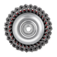 Щетка чашечная 150 мм, для КШМ, М14 (пучки витой проволоки) INTERTOOL BT-2150