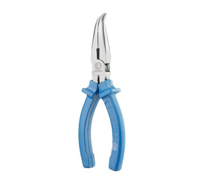 Долгогубцы изогнутые 160 мм INTERTOOL HT-0124