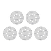 Круг наждачный самоклеящийся 125 мм с отверстиями, бумага класса С, К400, 5 ед. INTERTOOL BT-0593